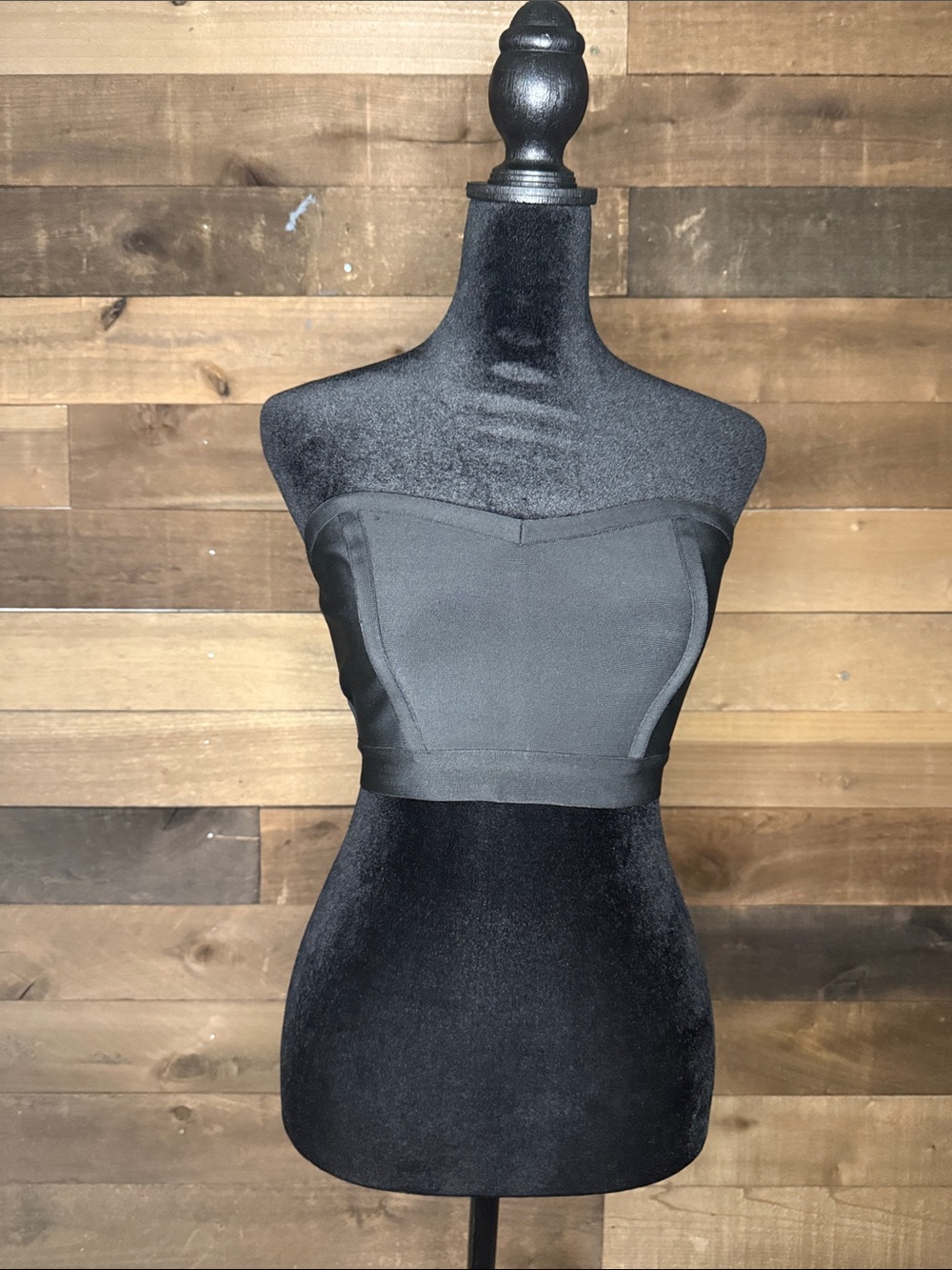 WOW couture Black Strapless Bandeau Top